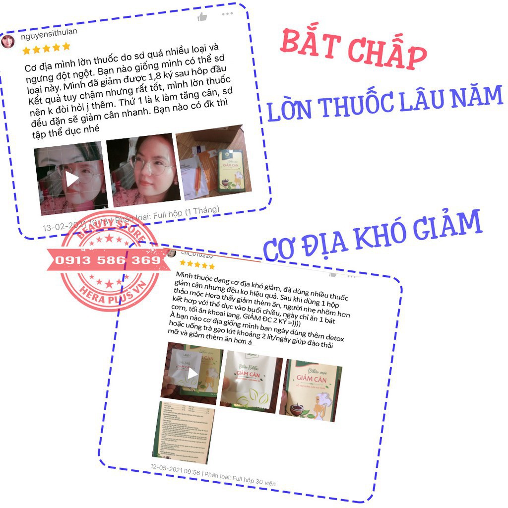 Thuốc Giảm Cân Hera Plus❤️ Freeship ❤️Thuoc giam can Hera - Hỗ trợ giảm cân cấp tốc, thành phần thiên nhiên