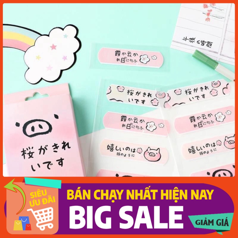 - Hộp 20 miếng Băng dán vết thương họa tiết cute,ngộ nghĩnh - Băng keo cá nhân
