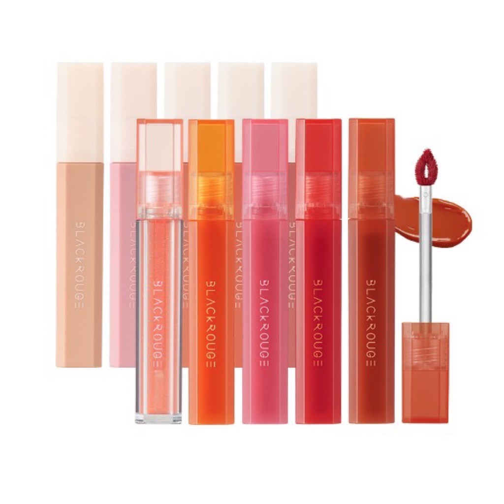 Son Kem Black Rouge Half N Half Water Velvet/  Water Glow/ Tangle Bóng 3.5gr Hàn Quốc chính hãng