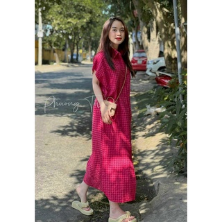 Váy bầu💗mặc đi làm đi chơi đều được💞chất lụa Hàn mịn mềm mát, thấm hút mồ hôi💗Free size 43~68kg