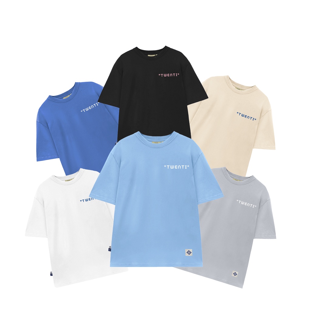 ÁO THUN TWENTI COTTON CHỮ HÀN FORM OVERSIZED