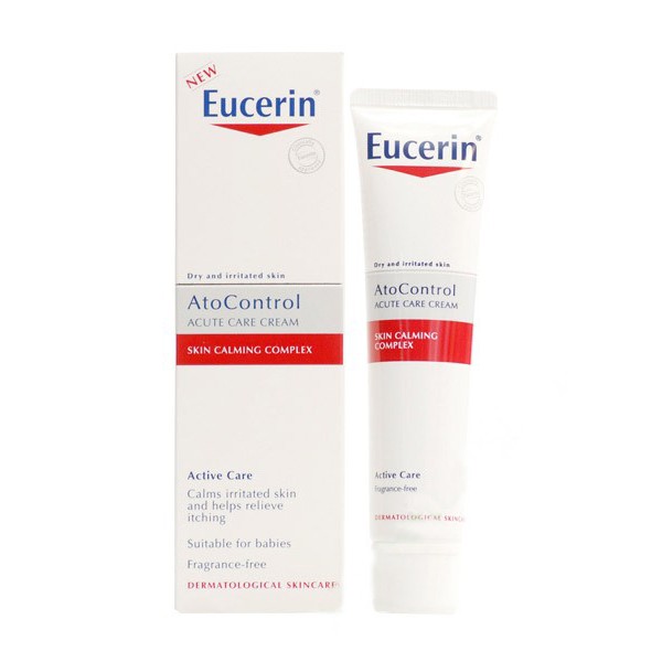 EUCERIN AtoControl Acute Care cream 40ML. Kem dưỡng da, giảm ngứa dành cho da nhạy cảm