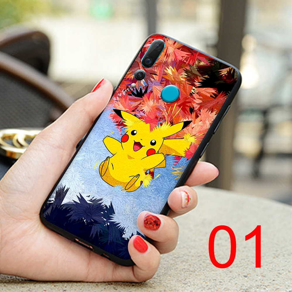 POKÉMON Ốp Điện Thoại Dẻo Họa Tiết Hoạt Hình Pikachu Dễ Thương Cho Huawei Nova 4e 5 7 Pro Se 5i 5t 6 7se No81