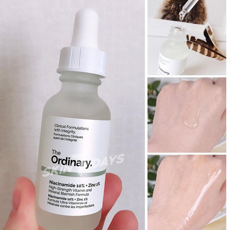 Tinh chất Niacinamide 10% + Zinc 1% - The Ordinary Serum Sáng Da, Se Khít lỗ Chân lông Ngừa Mụn