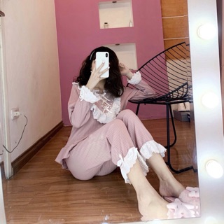 Bộ len gân bánh bèo