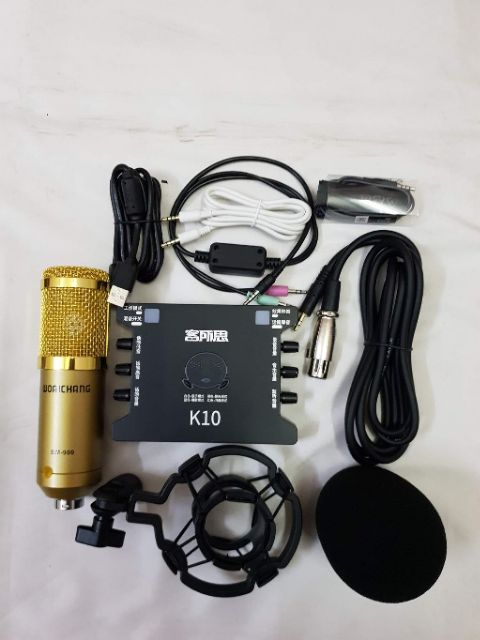 COMBO THU ÂM LIVESTREAM MÍC BM 900 WOAICHANG ,XOX K10,MA2 TẶNG KÈM TAI NGHE AKG BH 6 THÁNG ĐỔI MỚI