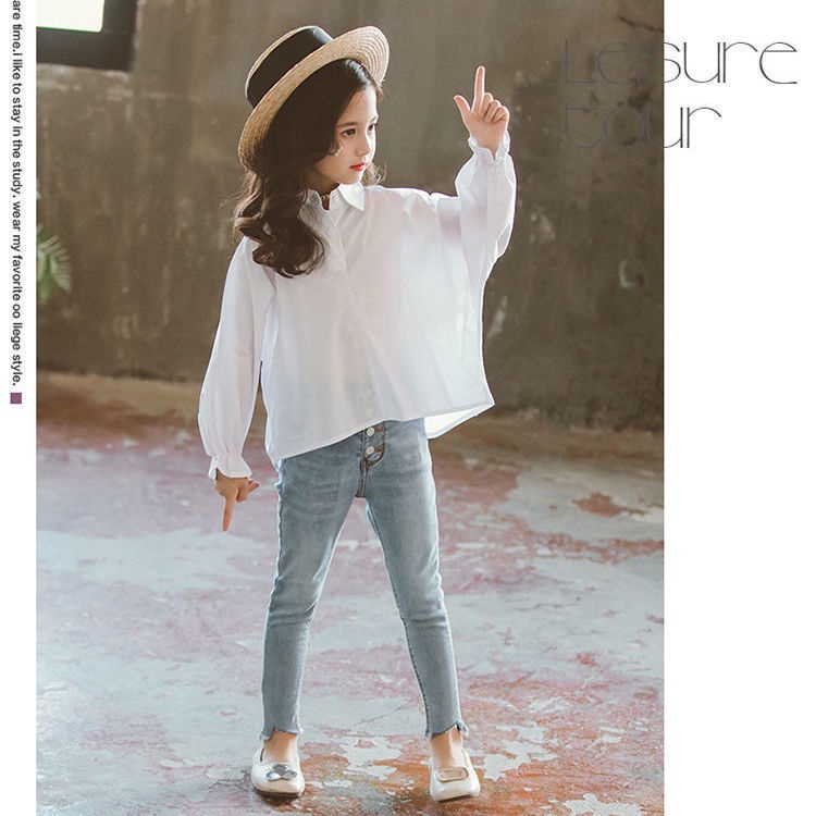 Áo Sơ Mi Thời Trang Xuân Thu Hàn Quốc Cho Bé Gái