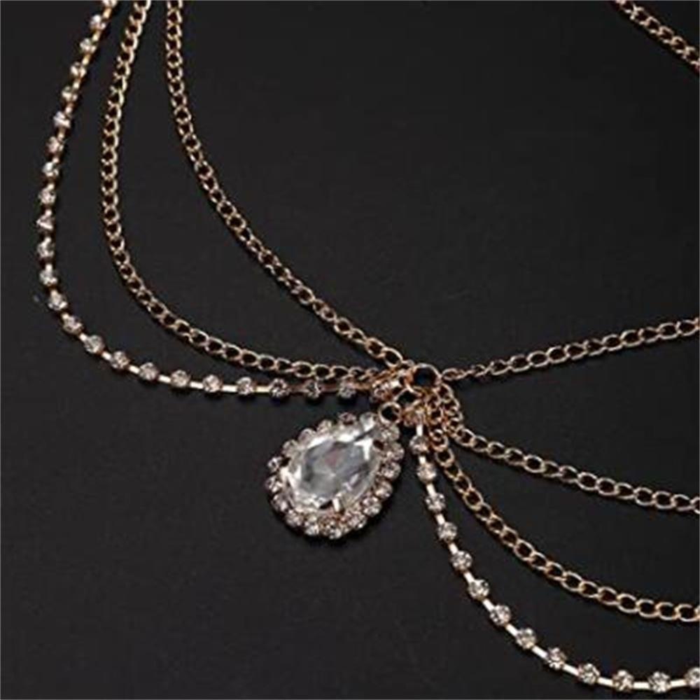 Chuỗi Đầu JANE|Son Môi Màu Sắc Thời Trang|Trâm Cài Tóc Nhiều Màu Sắc Phong Cách Bohemian Cho Cô Dâu