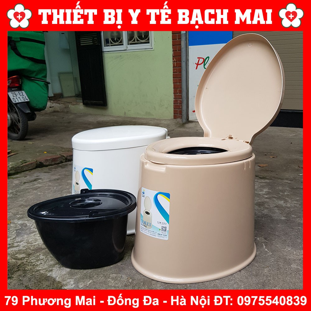 Bô Nhựa Vệ Sinh - Bệt Toilet Di Động Cho Người Già, Bà Bầu, Bệnh Nhân