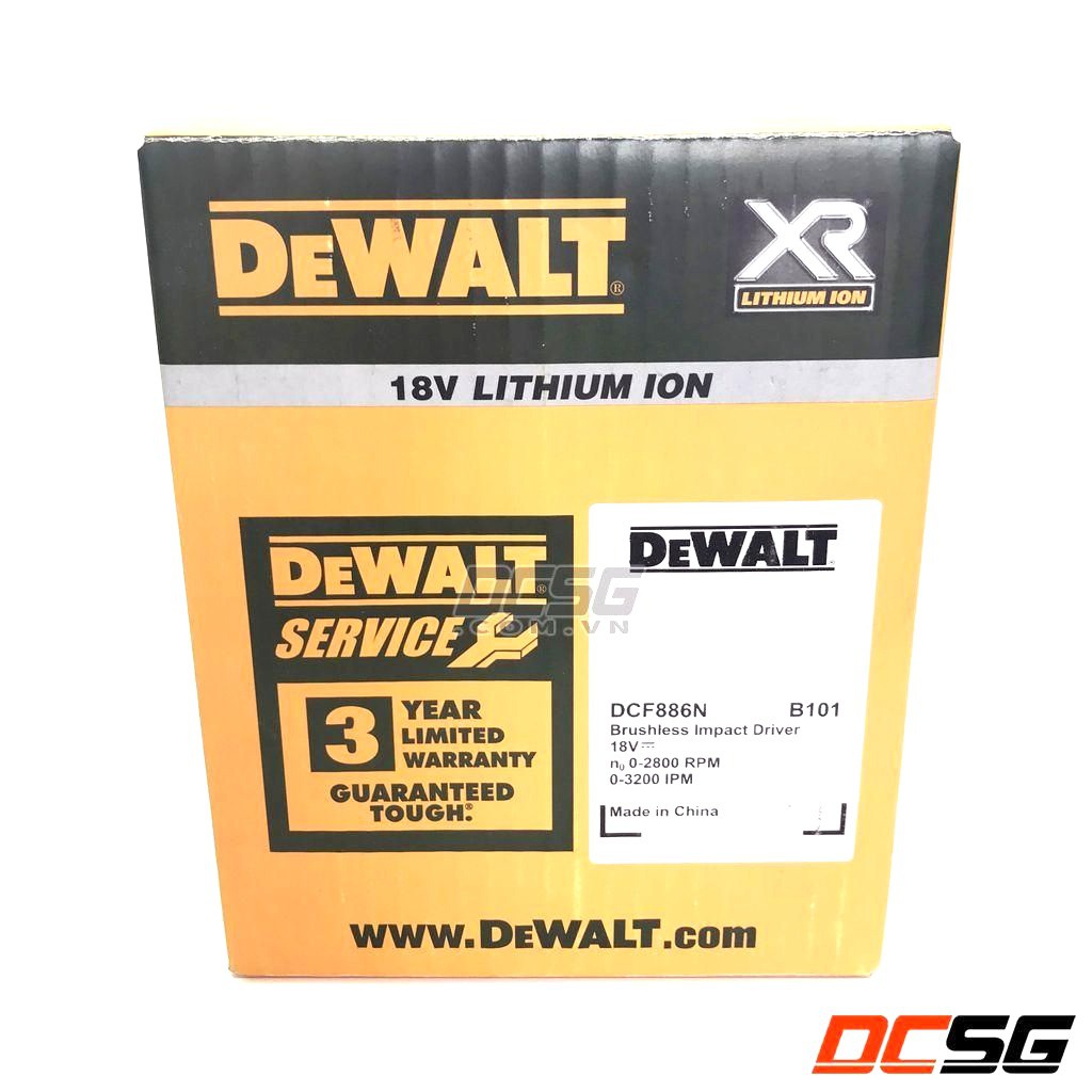 Máy vặn vít 165N.m dùng pin 20Vmax Dewalt DCF886N (không pin sạc)