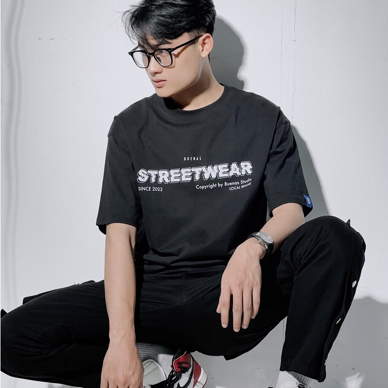 Áo thun local brand tay lỡ form oversize unisex cho nam nữ BUENASS - SWT07