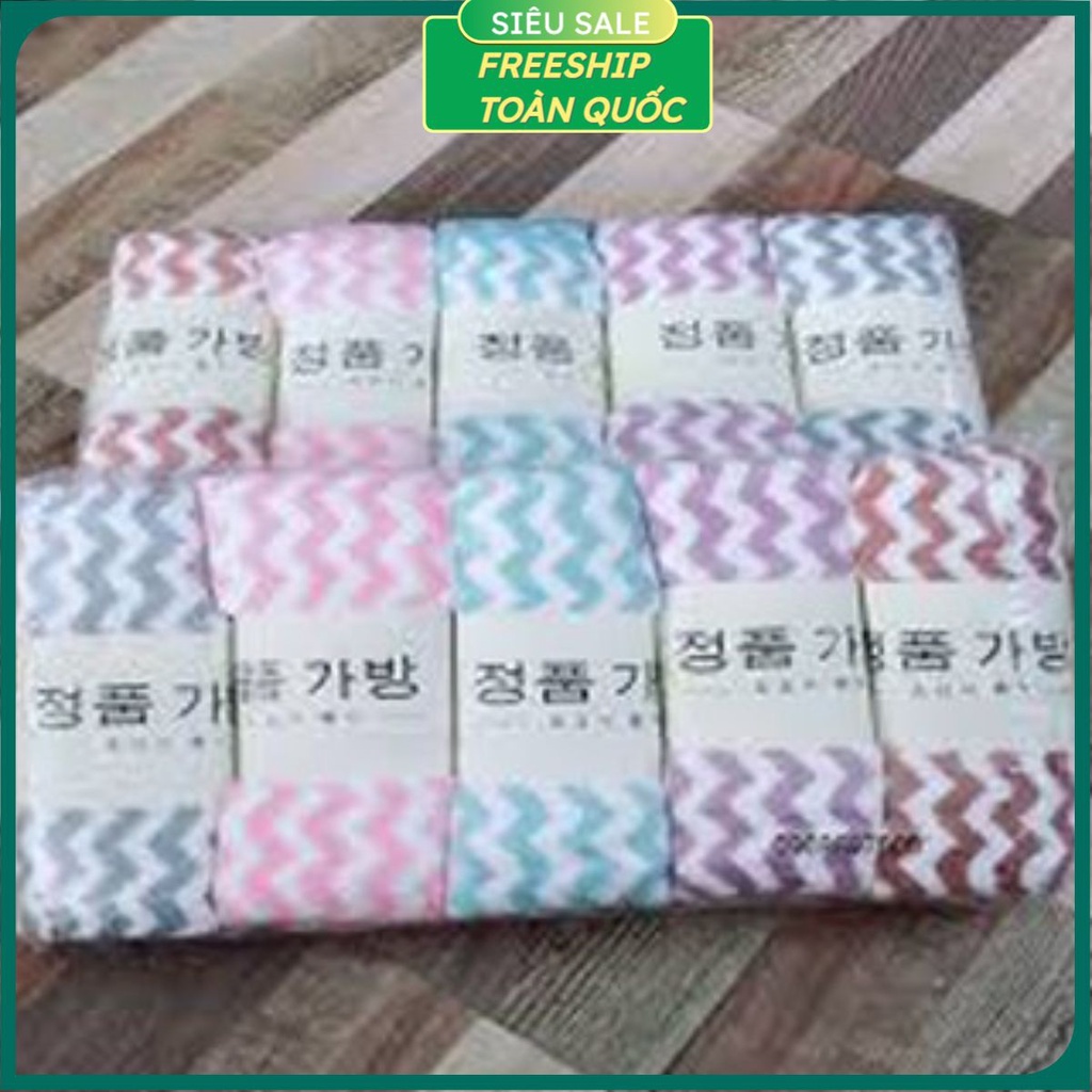 PVN26476  KHĂN MẶT LÔNG CỪU XUẤT HÀN KẺ SỌC KT 30x50CM T2 .