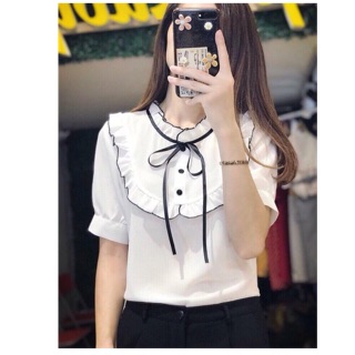 Áo sơ mi cổ bèo đẹp