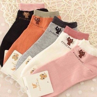 Combo 10 Đôi Tất Mèo Nữ Cổ Ngắn