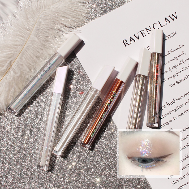 Bút nhũ mắt kim tuyến dạng gel lấp lánh bắt sáng hàng nội địa dạng Omega cực kỳ đẹp
