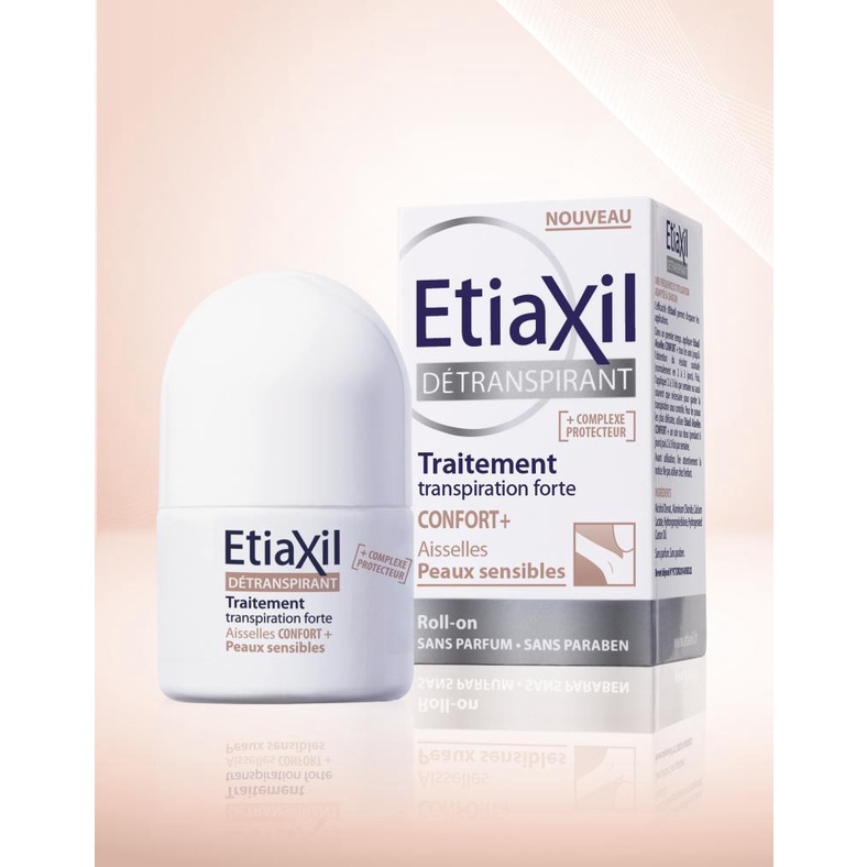 Lăn khử mùi Etiaxil Détranspirant Traitement Confort+ cho da nhạy cảm 15ml