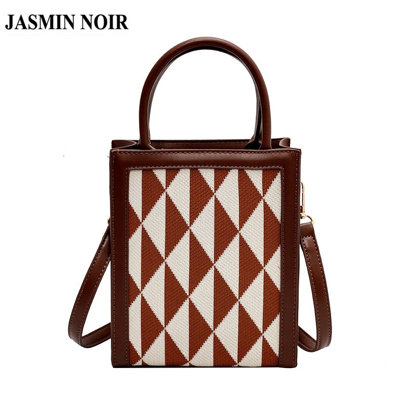 Túi xách đeo vai JASMIN NOIR dáng tam giác phong cách đơn giản cổ điển thời trang xinh xắn dành cho nữ
