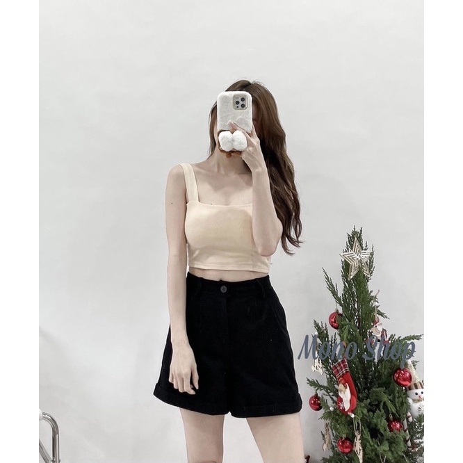 Áo Croptop 3 Màu kèm mút Ngực