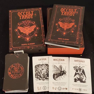 Bộ bài Occult Tarot Deck 2nd Edition Red Gilded