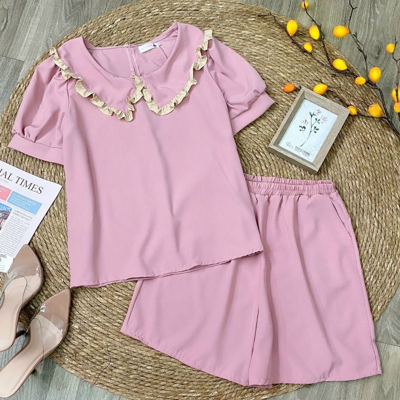 [ SET MẶC NHÀ BIGSIZE CHẤT LỤA] 3 màu phối cổ bèo có túi | BigBuy360 - bigbuy360.vn