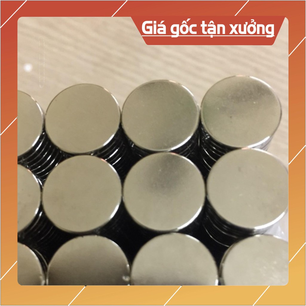 [Xả Kho Giá Xưởng] nam châm đất hiếm kt 15x2mm, loại nam châm trắng lực hút mạnh