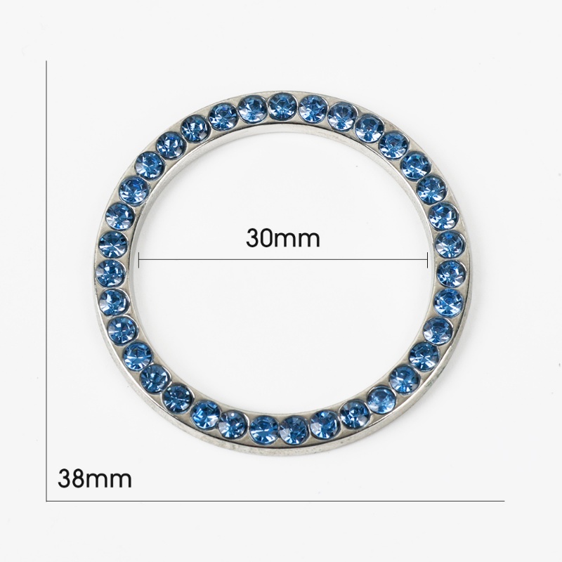 Vòng Dán Trang Trí Nút Khởi Động Xe Hơi Một Nút Họa Tiết Đính Đá Lấp Lánh Sáng Tạo