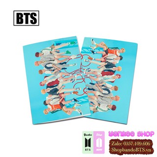 Vở viết bts, notebook in hình cho army f