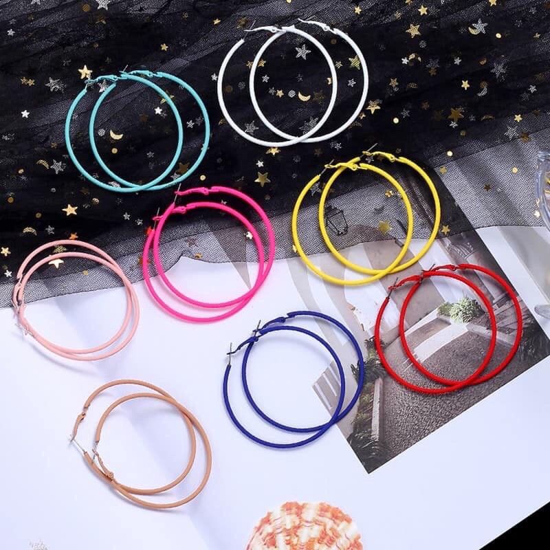 khuyên vòng nhiều màu cho nữ