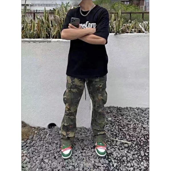 CAMO CARGO PANTS - QUẦN ỐNG SUÔNG RẰN RI