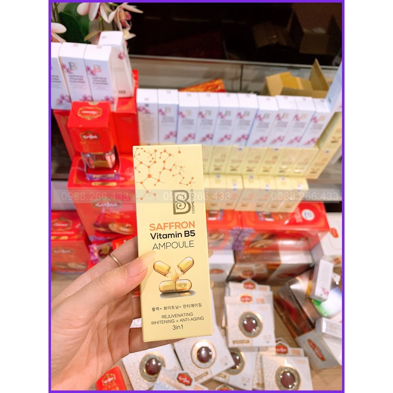 Serum B5 Saffron - Tinh Chất Nhụy Hoa Nghệ Tây 3 Trong 1 giúp: Tái Tạo Làn Da, Dưỡng Trắng + Chống Lão Hóa | BigBuy360 - bigbuy360.vn