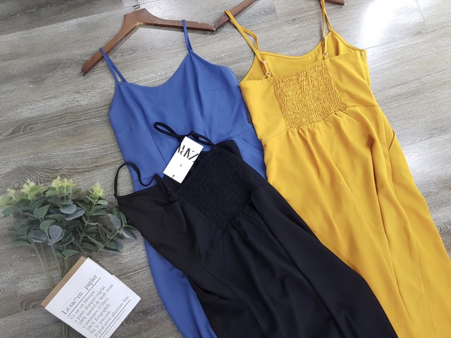 Bộ jumpsuit 2 dây ống rộng - sẵn 03 màu