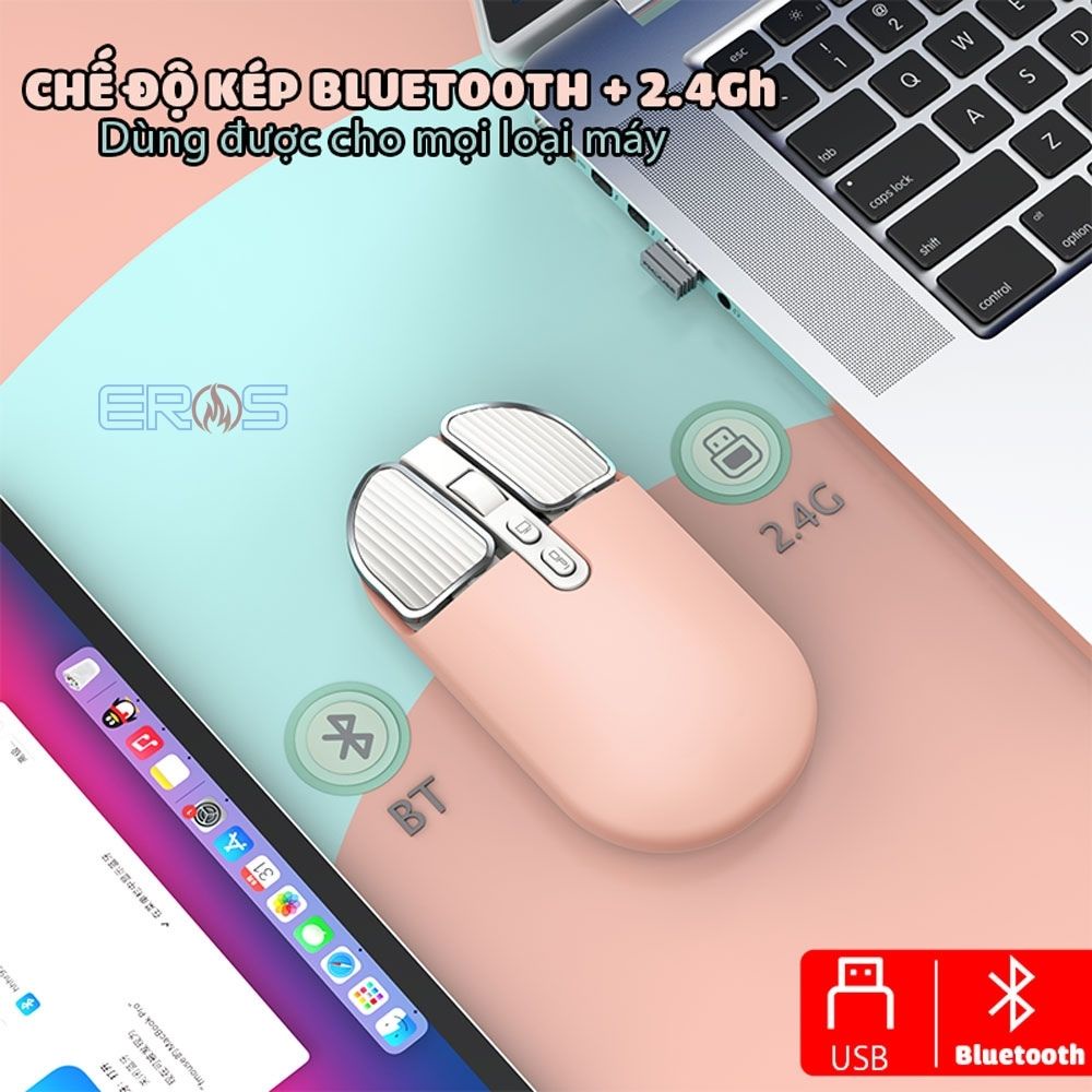 CHUỘT BLUETOOTH VĂN PHÒNG M203 THẾ HỆ 2| MÀU SẮC MỚI- MỎNG HƠN – ĐẸP HƠN.