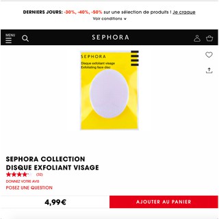 Miếng rửa mặt Sephora