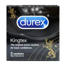 Bao cao su Durex Kingtex hộp 3 cái