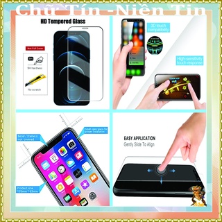 Kính cường lực trong suốt 9h, điện thoại iphone 11, 11pro, 11promax - tặng giấy lau.