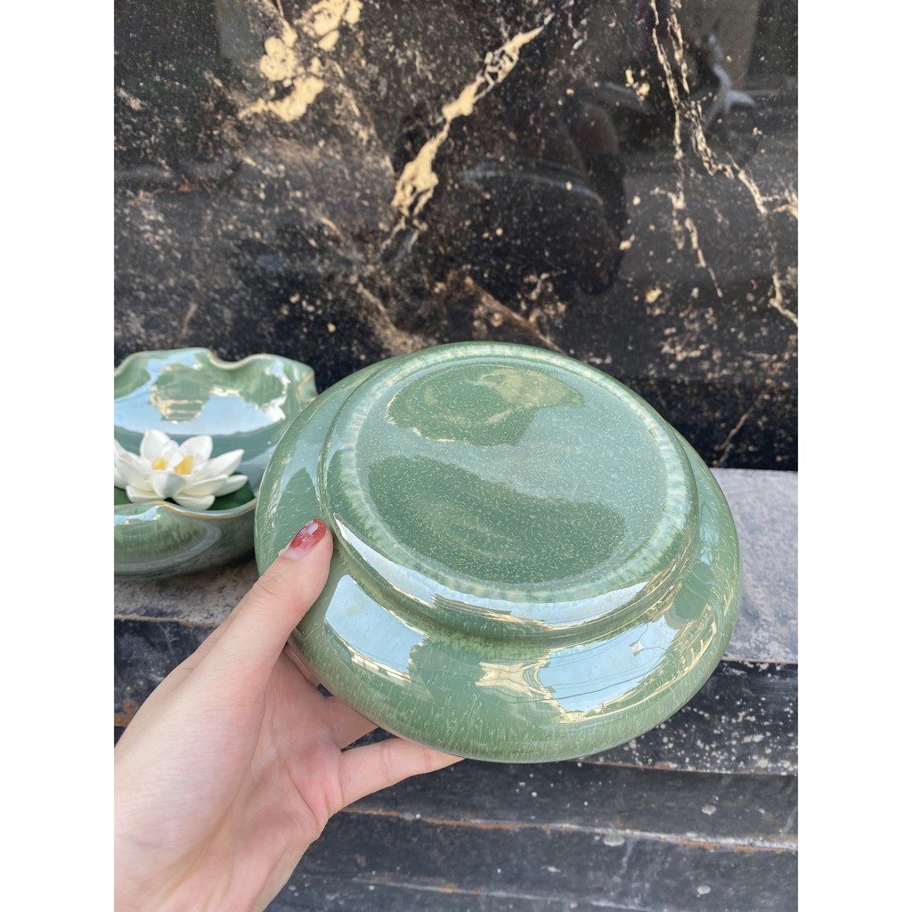 [𝘽𝙖́𝙩 𝙏𝙝𝙖̉ 𝙃𝙤𝙖] Minh Đường Tụ Thủy/ Bát Sen Thả Hoa | BigBuy360 - bigbuy360.vn