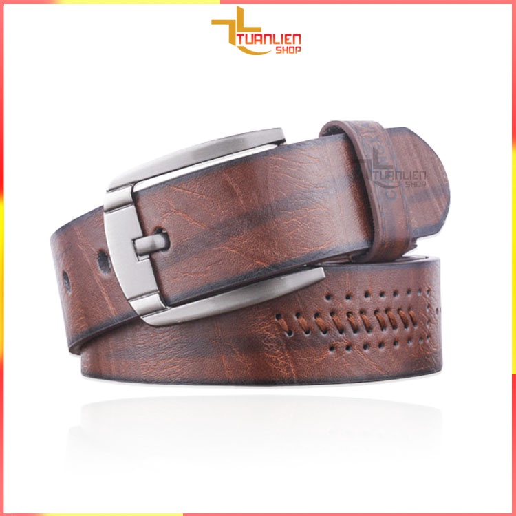 Dây lưng nam khóa kim da bò thật Hàn Quốc , Thắt lưng nam Dây nịt da nam da PU sịn phong cách thời trang Hàn Quốc -T214