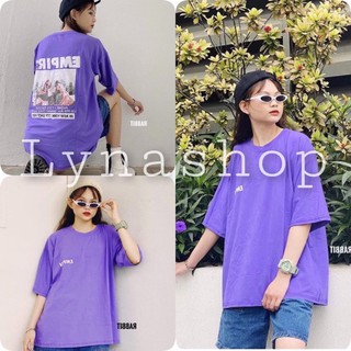 Áo Thun, áo phông Tím Empire Unisex ,Phông tay lỡ form rộng dáng suông oversize in hình cá tính Ulzzang HOT 🌸