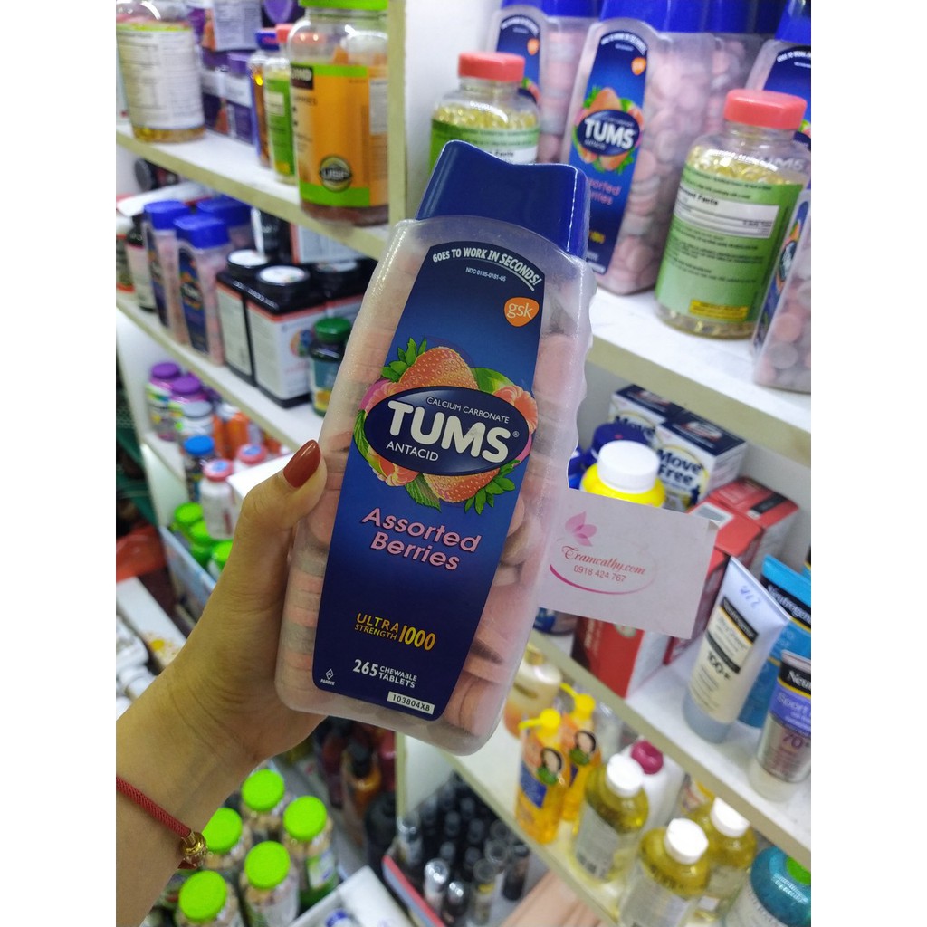 KẸO TUMS ULTRA STRENG [HSD-2025] 265 viên kẹo tiêu hoá