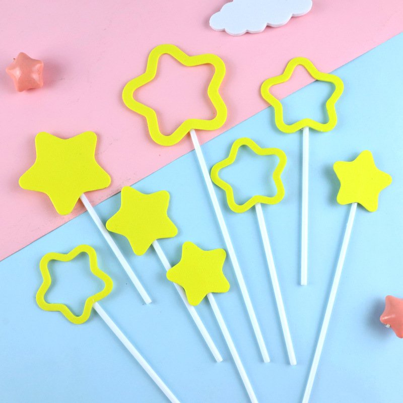 [SIÊU RẺ❤️] – Que cắm ngôi sao (Xốp) - Trang trí bánh sinh nhật bánh kem
