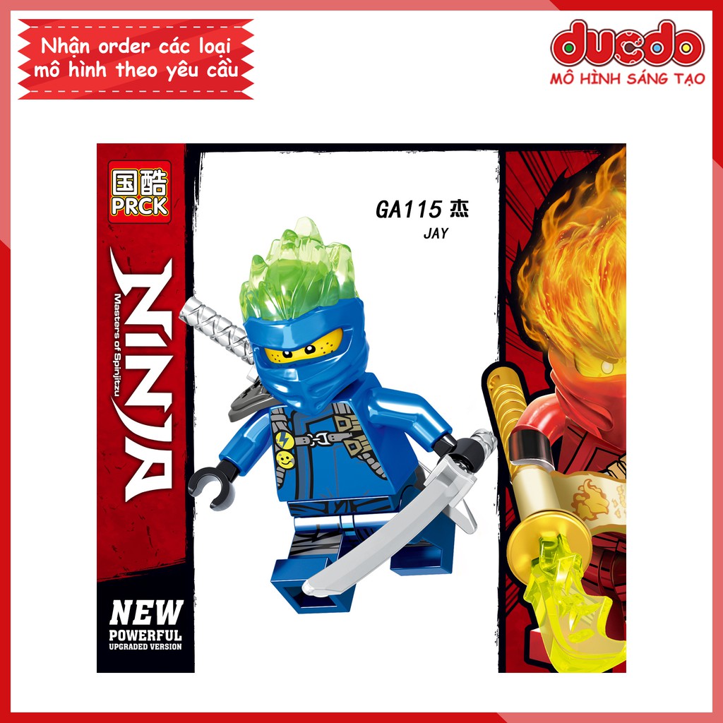 Minifigures các nhân vật Ninjago tuyệt đẹp - Đồ chơi Lắp ghép Xếp hình Mini Mô hình Ninja LeLe GA115-122