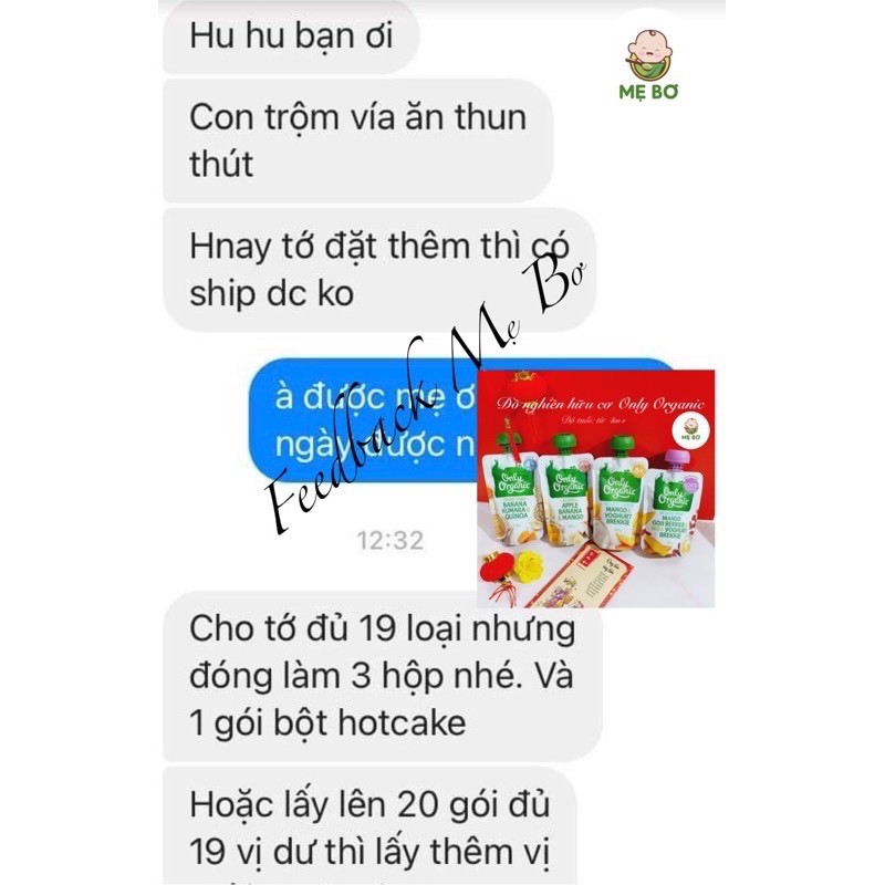 ĐỒ NGHIỀN ĂN LIỀN HỮU CƠ CHO BÉ ĂN DẶM ONLY ORGANIC