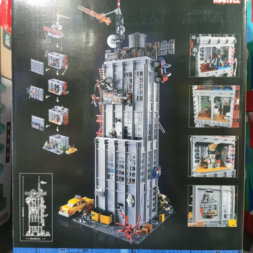 Lắp ráp mô hình Super Hero Marvel trụ sở tòa Daily Bugle của biệt đội siêu anh hùng marvel 78008
