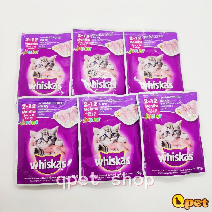 Pate whiskas 85g cho mèo🐱TIỆN LỢI, ĐẦY ĐỦ DƯỠNG CHẤT,TỐT CHO MÈO🐱 dành cho mèo dưới 12 tháng và trên 1 tuổi