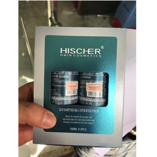 Bộ dầu gội xả Hischer Argan Oil For Dry Damaged Hair 100mlx2 Italia