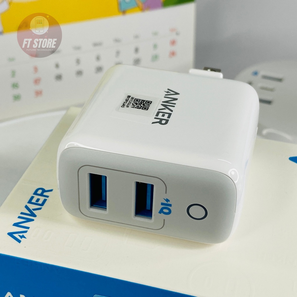 [GIAO HÀNG NHANH] Củ Sạc Anker 2 Cổng PowerPort II 24w - A2027 dành cho Iphone/ipad