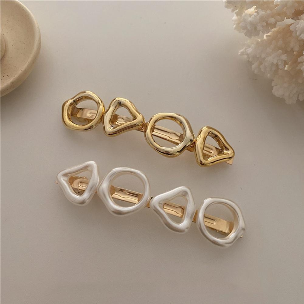 Kẹp Tóc Kim Loại Đơn Giản Phong Cách Vintage WMES15H