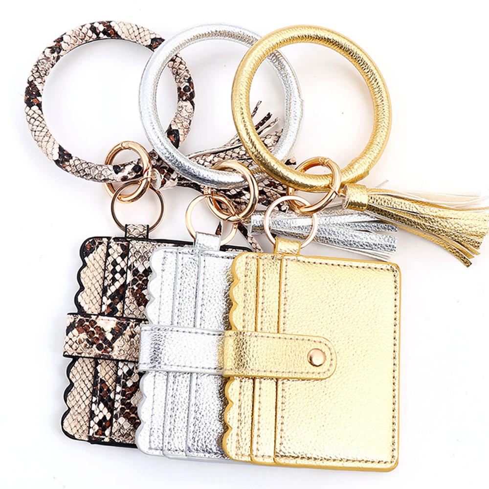 Ví Đựng Thẻ / Móc Khóa Dạng Vòng Tay Tua Rua Thời Trang Cho Nữ