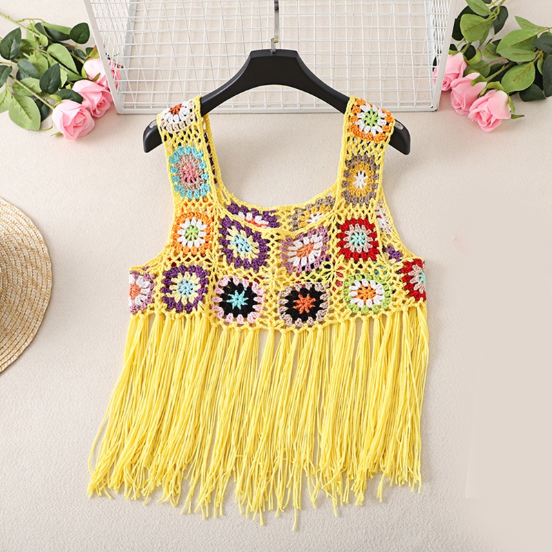 Áo Croptop Dệt Kim Hai Dây Cổ Vuông Thời Trang Mùa Hè Cho Nữ