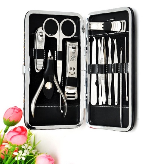Bộ Dụng Cụ Bấm Móng - Bộ Cắt Móng Tay Không Gỉ 12 Món